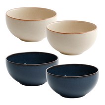 젠한국 젠 FS 공기 11cm 크림 2p + 블루 2p, 혼합 색상, 1세트