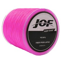 비케이 4합사 PE JOF 낚싯줄 500m, 핑크