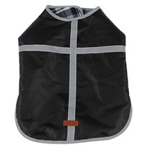 슈퍼식스 반려동물 따뜻한 방수 양면 조끼, 블랙