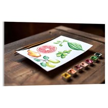 유브이디에스 아트보드 주방시트지 과일 그림, 1개