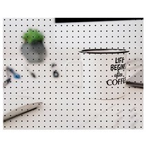 앤비커머스 lifebegins 인테리어 타공판 white, 1개