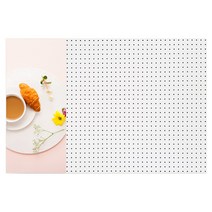 앤비커머스 아침식사 인테리어 타공판 좌WHITE, 1개