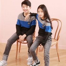 제이키드주니어 아동용 커브스판청바지