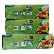 해피크린 크린팩 대 200매 + 중 200매 x 2p, 1세트