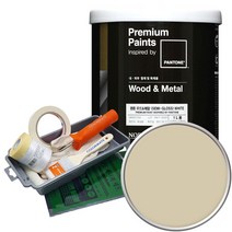 노루페인트 팬톤 우드앤메탈 수성페인트 반광 1L 세트, 14-1108 Wood Ash