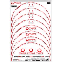 모토스티커 휠스티커 프라막, 혼합 색상, 1세트