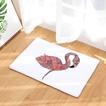 슈퍼식스 드로잉 플라밍고 시리즈 바닥 물 흡수 매트 패드, 3