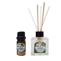 편백아트 정유 사각 디퓨저 본품 50ml + 우드스틱 5p + 리필 30ml, 1세트