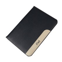 인스타 투톤라인 ipad 가죽케이스, 네이비블루