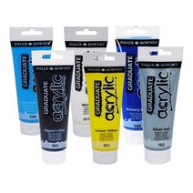 델러로니 아크릴물감 006 믹싱화이트, 120ml 500CadmiumRedHue, 1