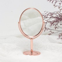 보떼르 스틸 양면 확대경 탁상거울 RM702, 로즈골드