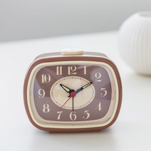 오리엔트 무소음 레트로 삐삐알람탁상시계 탁상시계 OT1612, 브라운