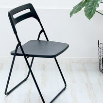 리빙해피 매트 사각 의자, 블랙, 1개