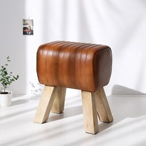 마켓비 PECRE 빈티지스툴 PC0126ST, 브라운