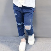 꼰띠키즈 아동용 테이프 청바지