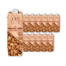 137Degrees 아몬드 밀크, 1L, 12개입