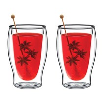 루이지보르미올리 더블월 글라스 470ml, 2개입