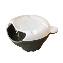 바나나빌딩 반려동물 고양이 자동 급수기, 화이트 + 블랙, 1개