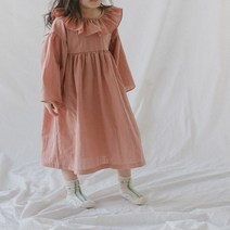 맘스메이드 여아용 프릴엔젤 롱원피스