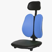 청심의자 휴먼좌식의자 헤더형 인조가죽 H02, 블루