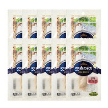 캣츠아이 고양이 간식 닭 25g, 10개입, 훈제닭가슴살