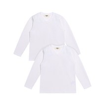 유라비 아동용 베이직 브이넥 기본티셔츠 2p