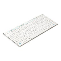 컴스 블루투스 키보드 미니 V3.0, SS488, 화이트