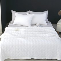 지베딩 뱀부 모달 워싱 여름이불, 화이트