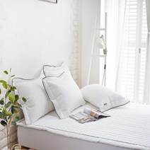 레오나 데코 시어서커 점프 간절기 여름 패드, 화이트