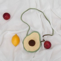 슬로우모먼츠 코바늘 DIY패키지 아보카도 크로스백 13cm, 1세트, 혼합 색상