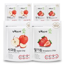 내아이애 동결건조 과일칩 딸기 12g x 3p + 사과 12g x 3p, 딸기, 사과, 1세트