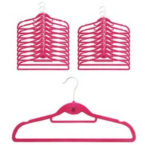 데코즈인 벨벳 옷걸이, 핑크, 20개입