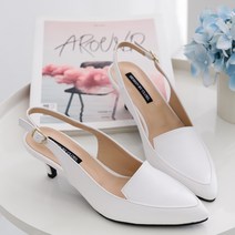 갓슈 블랑 스틸레토 슬링백 미들힐 5cm