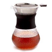 엔틱글라스 스텐 커피 드립세트 600ml, 혼합 색상, 1개