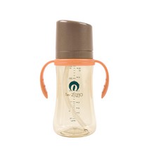 릴팡 티어제로 슈퍼소프트 양손 PPSU 빨대컵 300ml, 샤인브라운