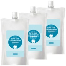 슈퍼케어 세이프 핸드워시 리필 파우더향, 450ml, 3개