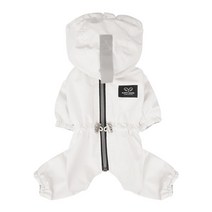 퍼피엔젤 MAGAGIO 레인코트 강아지 오버롤 올인원 의류 OW462, #2 Ivory