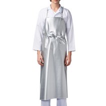 헤어베스트 앞여밈 경량 방수앞치마 HBYAL102 L, 은색, 1개