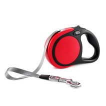 도그아이 강아지 자동목줄 베이직 자동리드줄, 레드