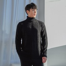 빅사이즈클럽 DG꽈배기 니트 목폴라