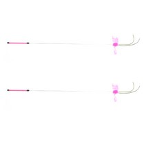 힐링타임 밍크잠자리 롱롱스틱 고양이 낚싯대 NH-0245, 랜덤 발송, 2개