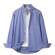 해리슨 남성용 스트라이프 일반 카라 셔츠 JIM1131