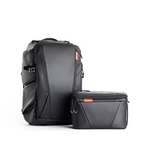 피지와이텍 OneMo 카메라 백팩 25L + 숄더백, Black