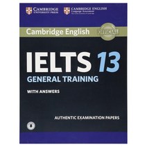 IELTS 13 General Training with AK + Audio CD, cambridge