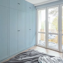 현대시트 간편 접착식 페인티드 우드 무늬목 시트지, HPW-22707 시티블루