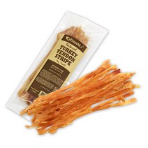 프레스키 터키츄 힘줄 스트립 강아지 건조 간식 85g, 칠면조, 1개