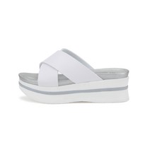 단골언니 여성용 밀라노 엑스 스트랩 통굽 슬리퍼