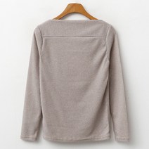 엔비룩 여성용 입술 넥 니트지 라운드티