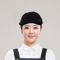 팀쿡 주방용 가죽조절끈 헌팅캡 TSC-515, 블랙, 1개