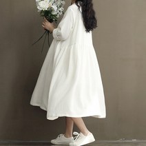 마켓A 린넨 와이드 임산부 원피스